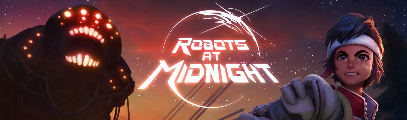Robots at Midnight - Discover this retro-futuristic action RPG where you will fight colossal monsters and satirical robots!