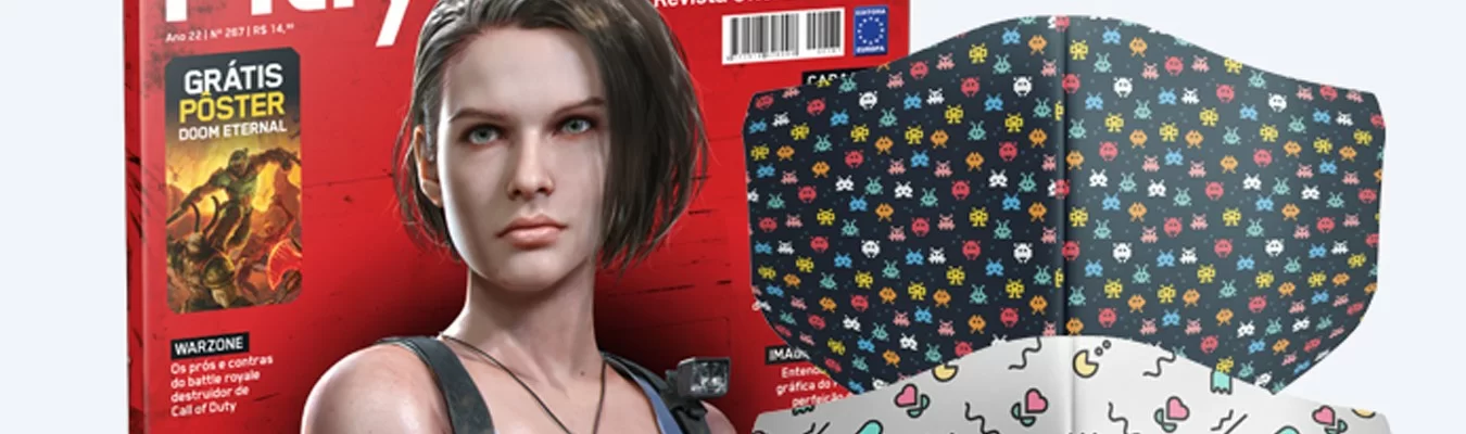 Revista PlayStation oferece duas máscaras contra o Covid-19 para os assinantes